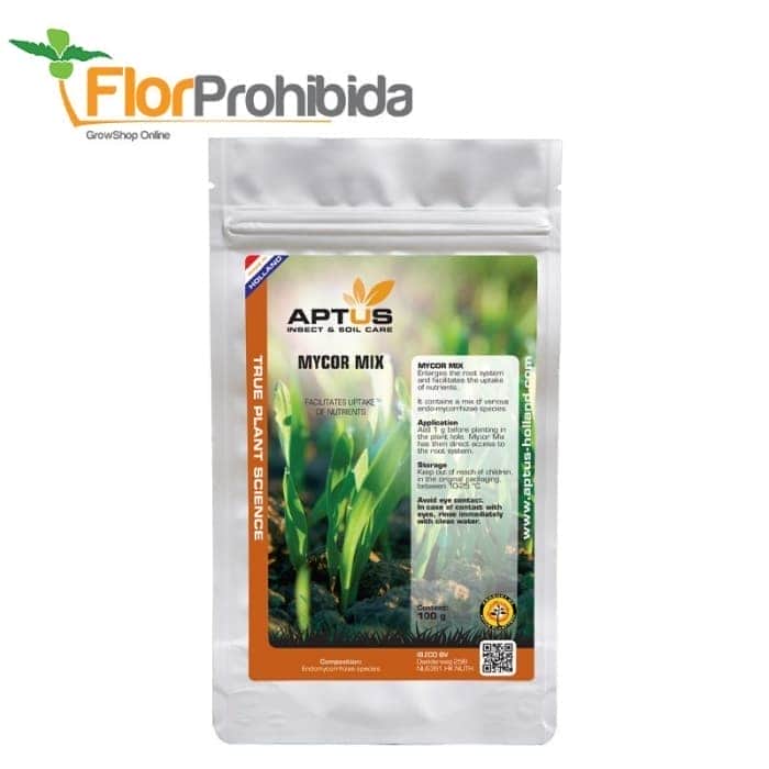 Mycor Mix de Aptus Micorrizas, envase de 100 g.