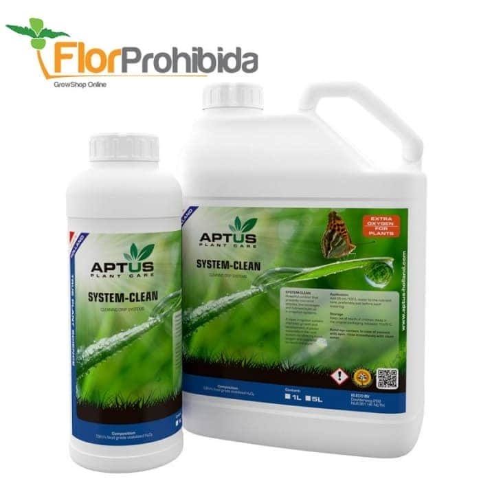 System-Clean de Aptus limpiador, diferentes envases.