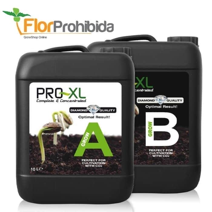 Grow A+B de Pro-XL, envase de 10L.