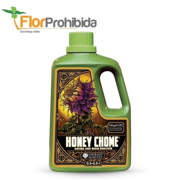 Honey Chome de Emerald Harvest, envase de 3,79L.