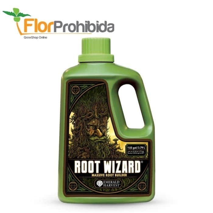 Root Wizard de Emerald Harvest, envase de 3,79L.