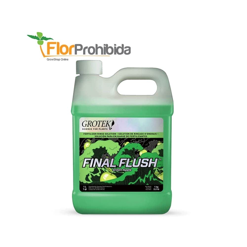 Final Flush Regular de Grotek - Limpiador de nutrientes y sales minerales.