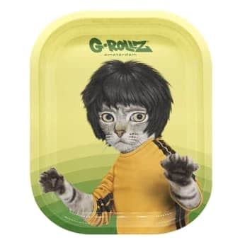 Bandeja de metal con diseño Kung Fu Gato