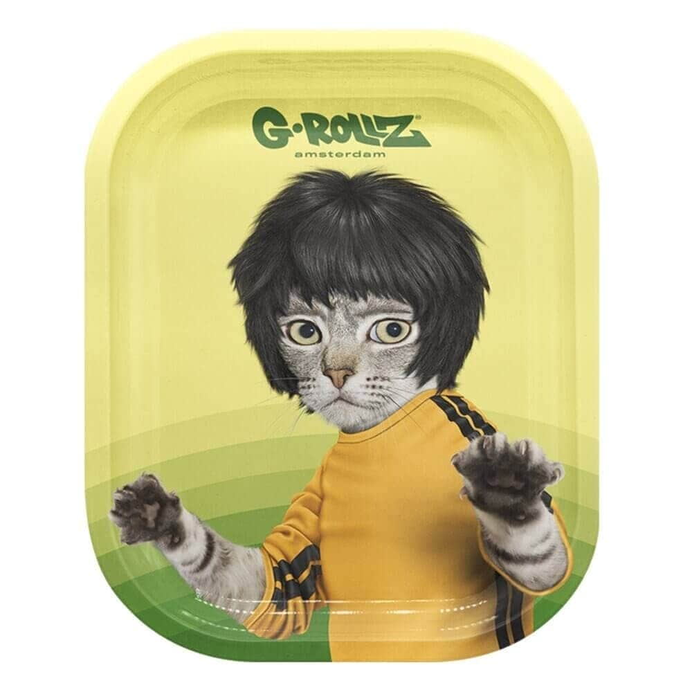 Bandeja de metal con diseño Kung Fu Gato