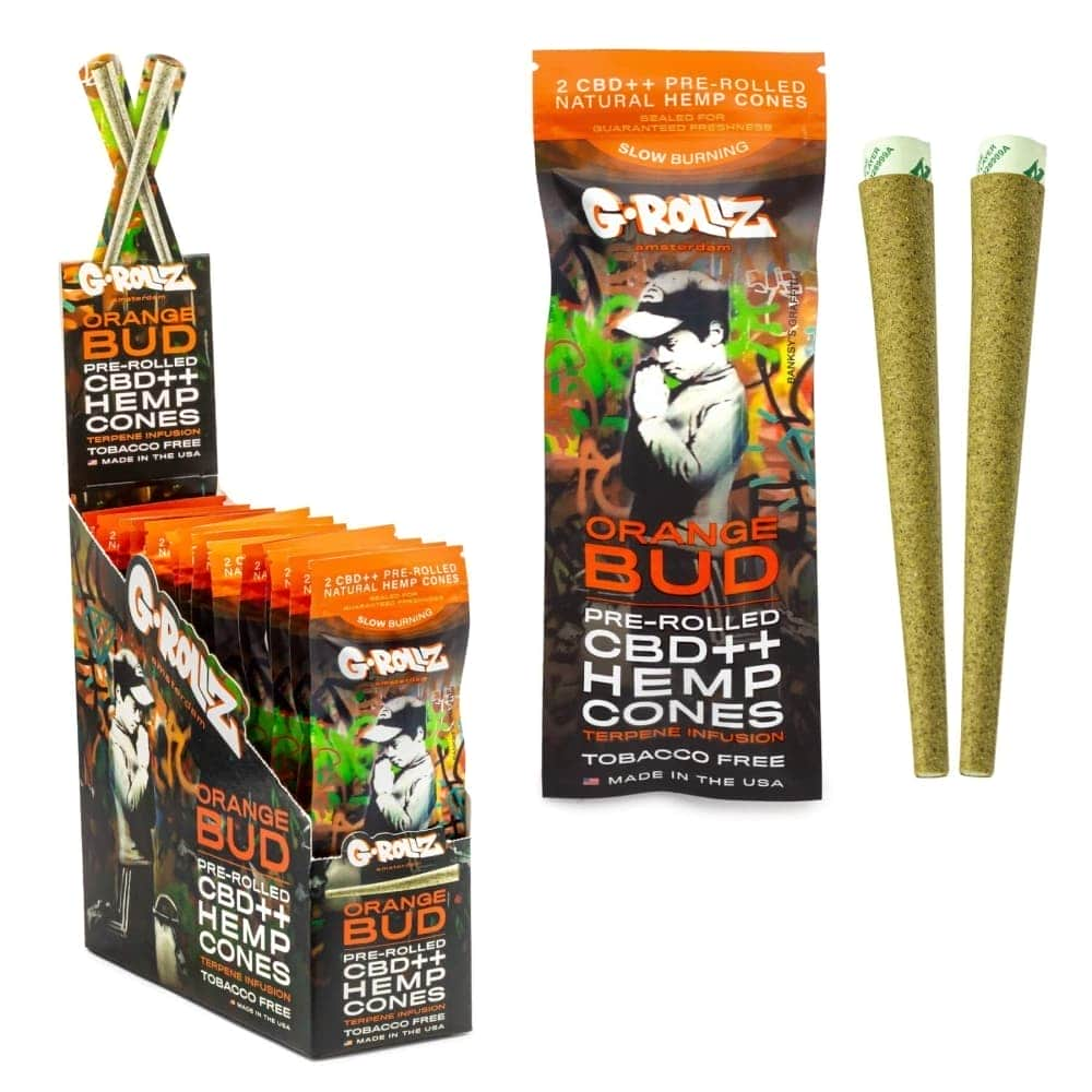 Papel de Blunt Preenrollado (Pre-Rolled) con CBD y aroma Orange Bud