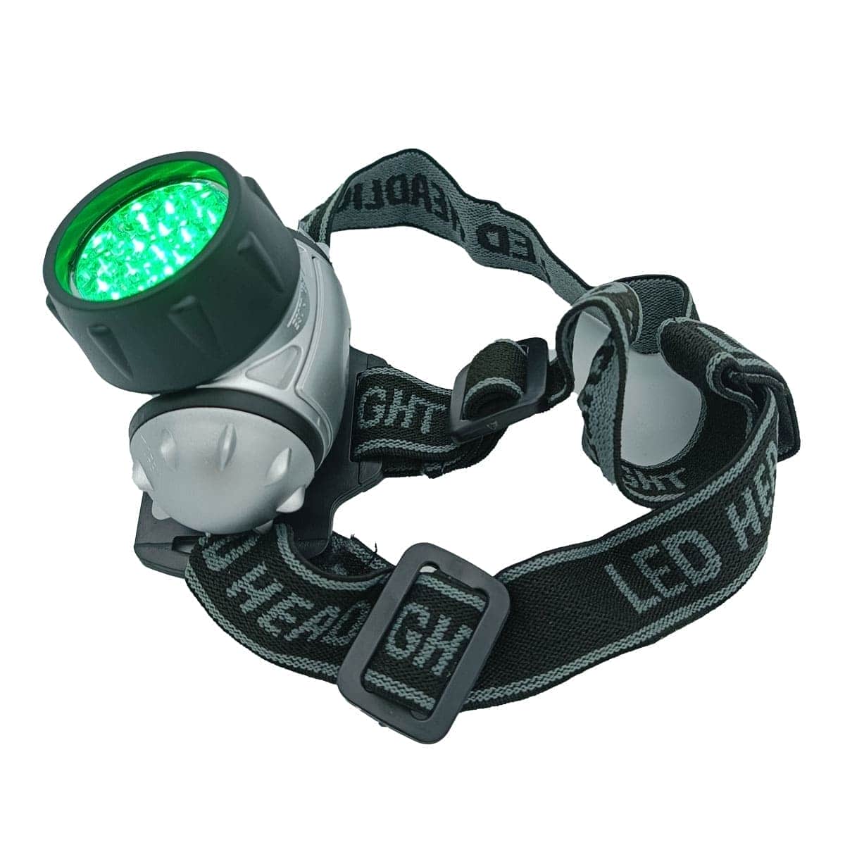Linterna LED de luz verde con sujeción para la cabeza