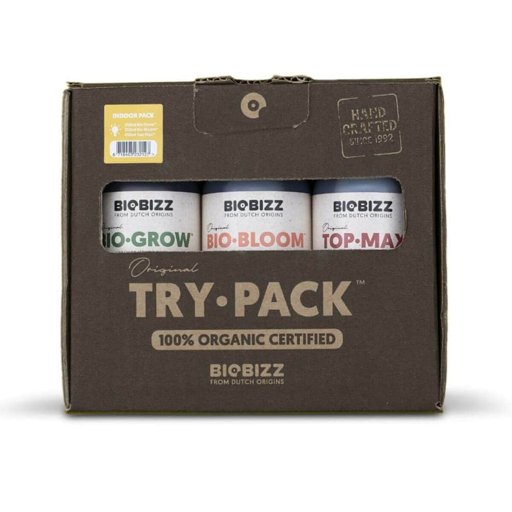 TryPack Indoor de Biobizz. Pack de abonos orgánicos