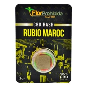 CBD Rubio Maroc FP. Envase de 2gr