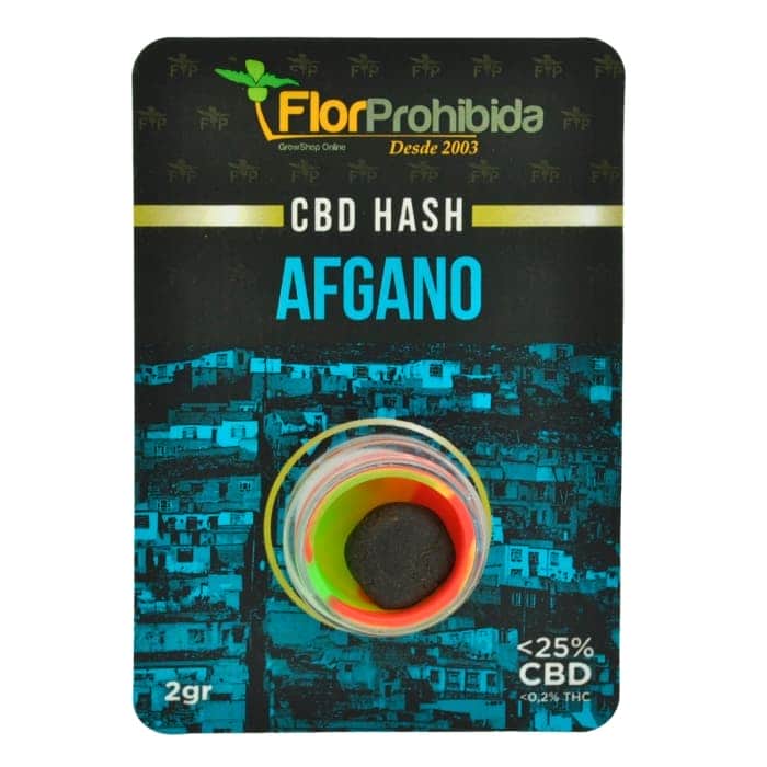 Hachís CBD Afgano FP - Envase con precinto de seguridad de 2 y 5 gramos