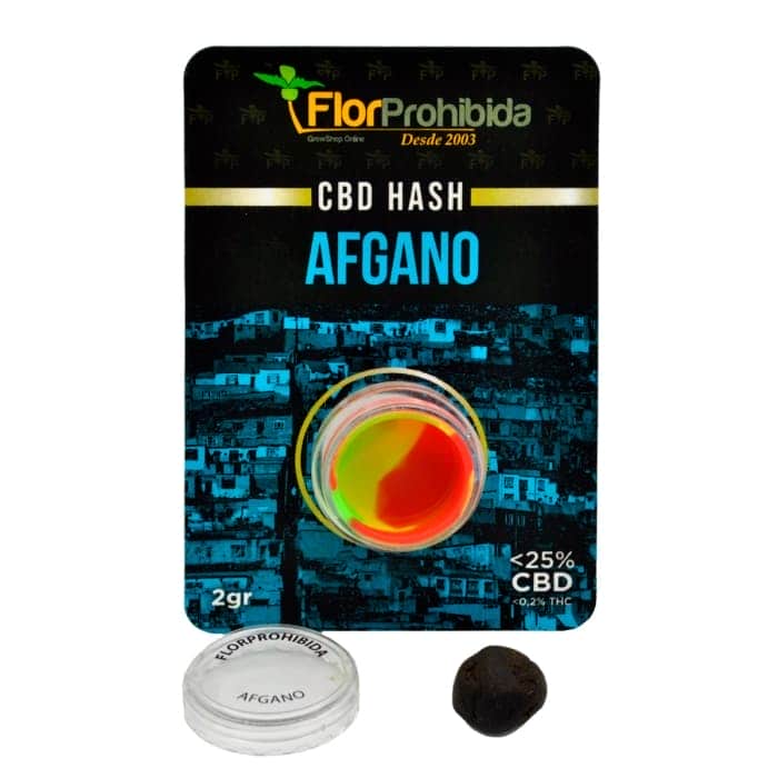 Hachís CBD Afgano FP - Envase abierto