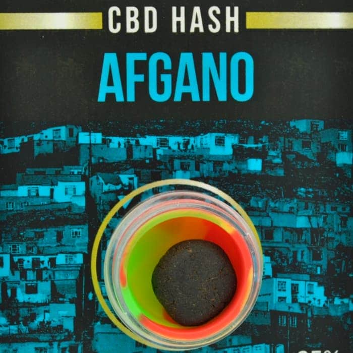 Hachís CBD Afgano FP visto de cerca