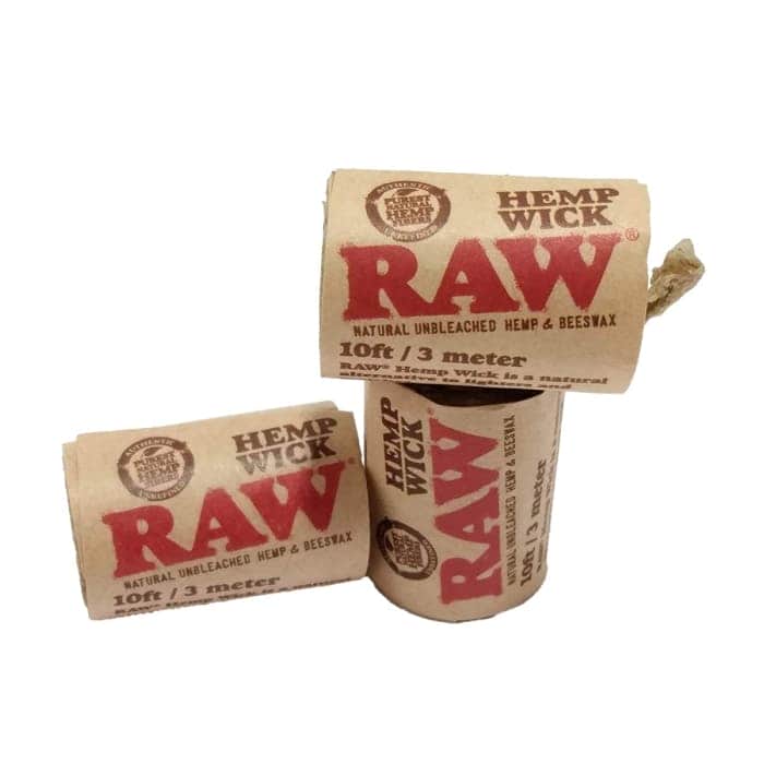Cuerda Raw Hemp Wicks de 3 metros. Mechas de cuerda de cáñamo de la marca RAW