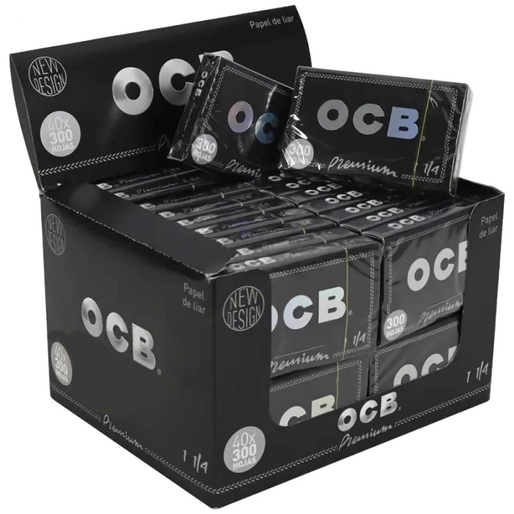 Caja de 40 unidades de papel OCB Premium Blocs 300 papeles