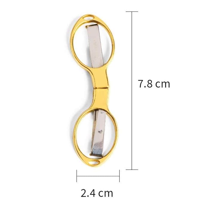 Tijeras plegables de acero inoxidable de la marca Real Leaf