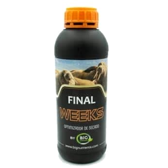 Final Weeks de Big Nutrients, potenciador de floración para el secado de marihuana