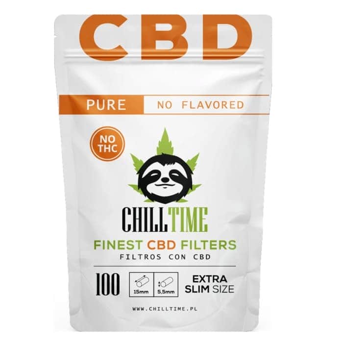 Filtros CBD tamaño Extra Slim (5,5mm). Bolsa de 100 boquillas