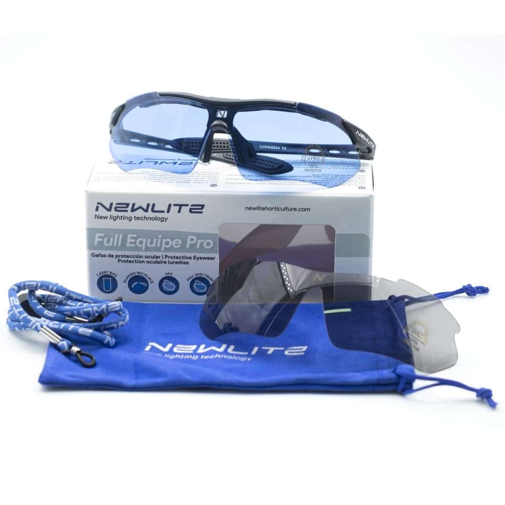 Pack Gafas para cultivo interior Newlite Full Equipe Pro con accesorios