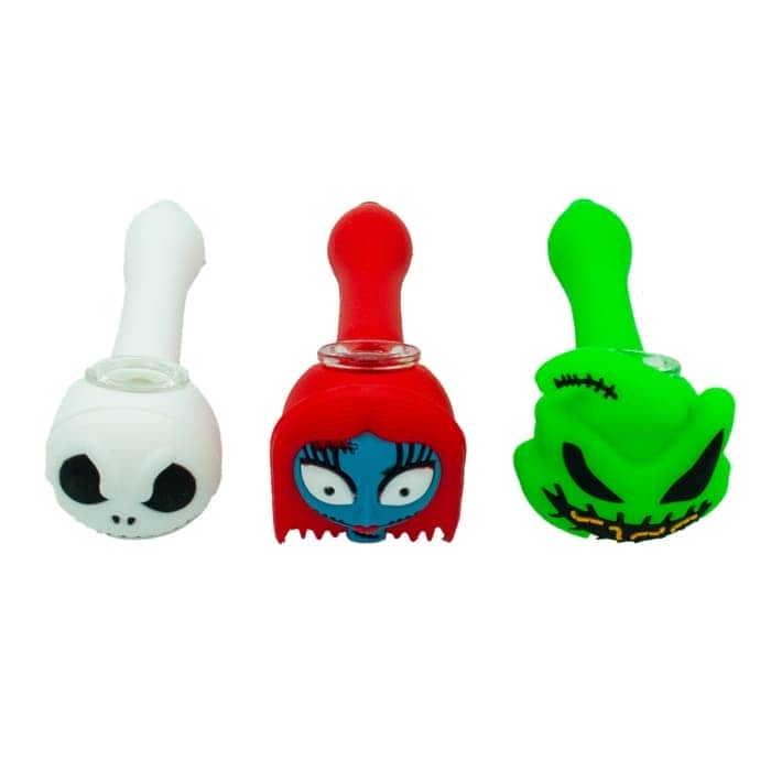 PIPA SILICONA HALLOWEEN 12,5CM Diferentes modelos.