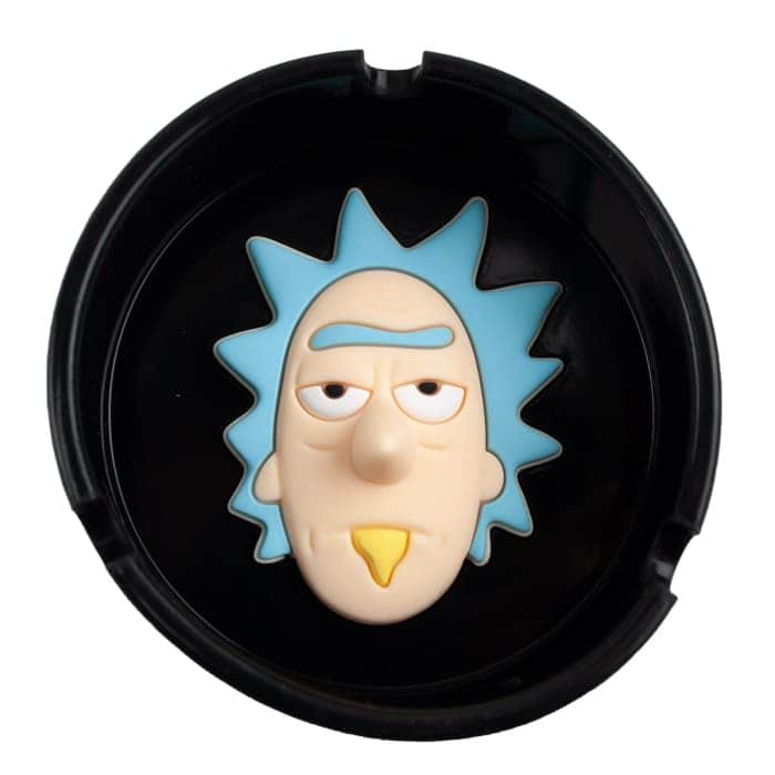CENICERO RICK Y MORTY Rick en negro.