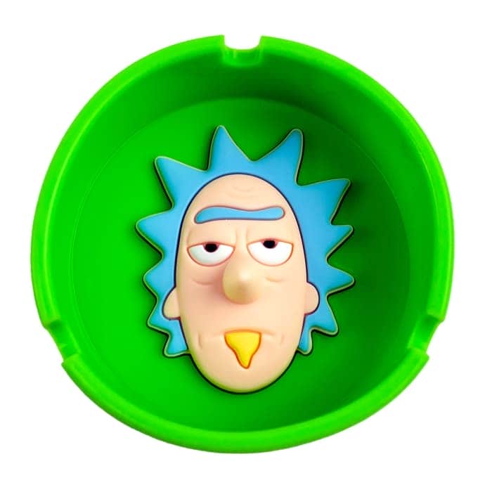 CENICERO RICK Y MORTY Rick en verde.