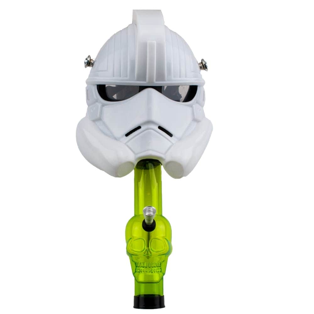 Máscara pipa con Bong de calaveras y estilo tropas imperiales de Star Wars