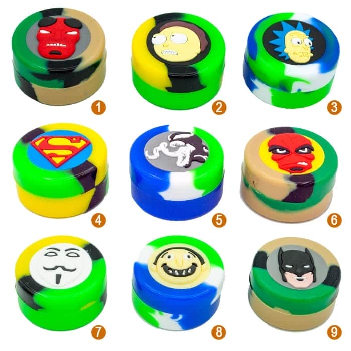 BOTE SILICONA SUPER HEROE 38MM Surtido de personajes.