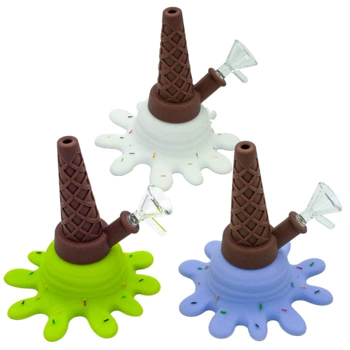BONG SILICONA HELADO DERRETIDO Modelos diferentes de bong.