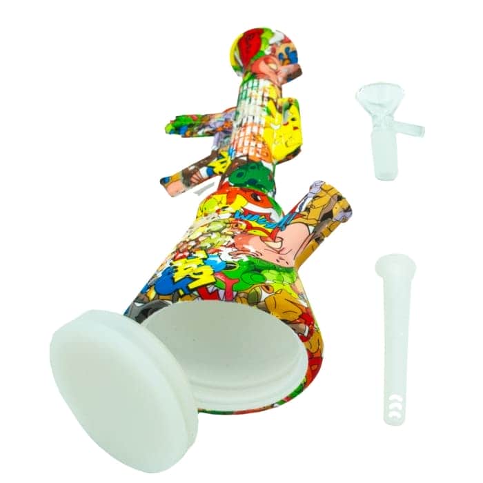 BONG SILICONA FUSIL 28CM Desmontado.