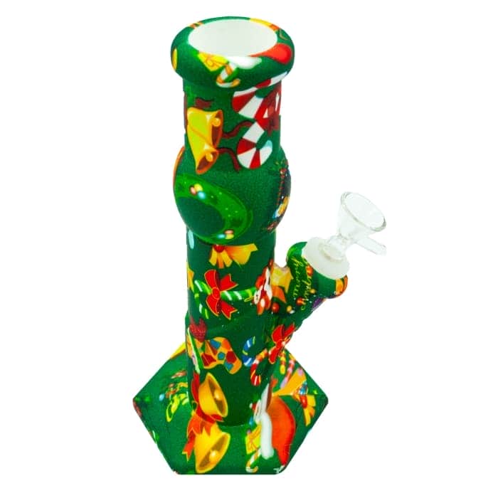 BONG SILICONA MIRACLE PARA AGUA 21,8CM Verde.