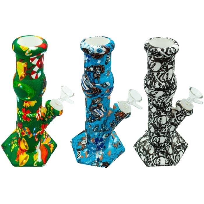 BONG SILICONA MIRACLE PARA AGUA 21,8CM Modelos diferentes.