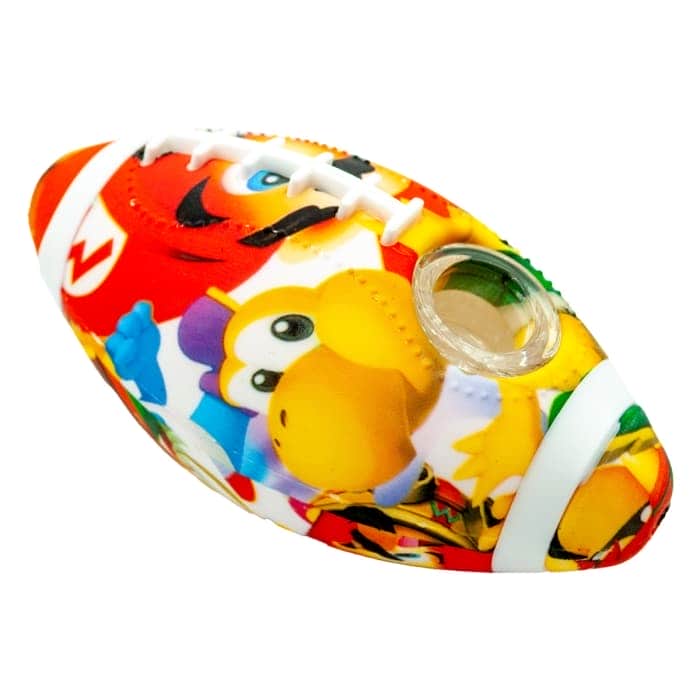 PIPA SILICONA RUGBY 10CM Dibujos Bros.