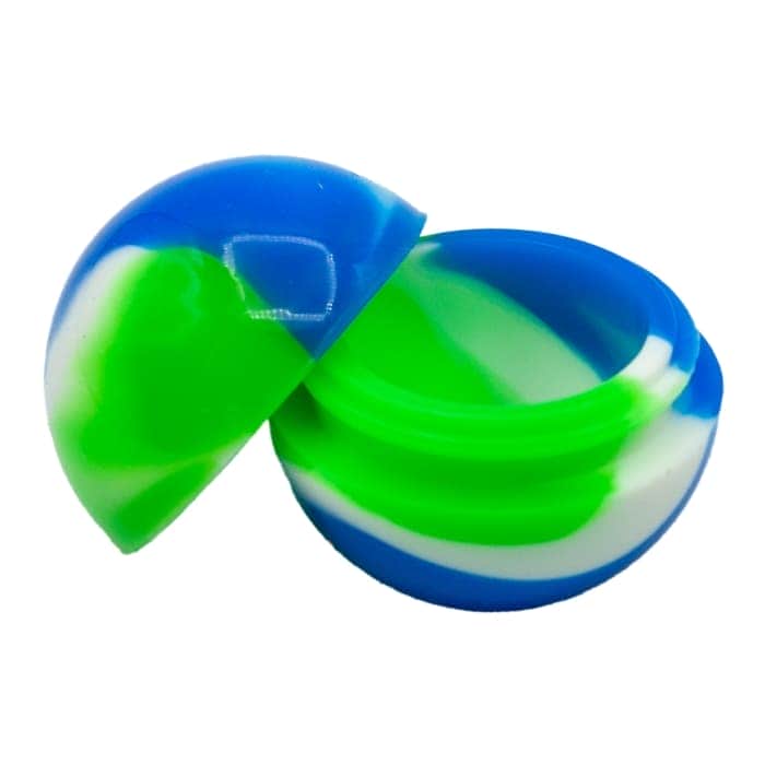 BOTE SILICONA BOLA FLUORESCENTE 38MM Destapado.