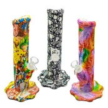 BONG SILICONA MEDIANO 25,4CM Diferentes modelos.