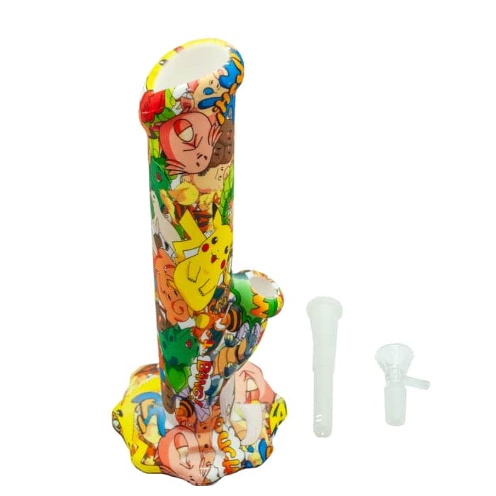 BONG SILICONA MEDIANO 25,4CM Desmontado.