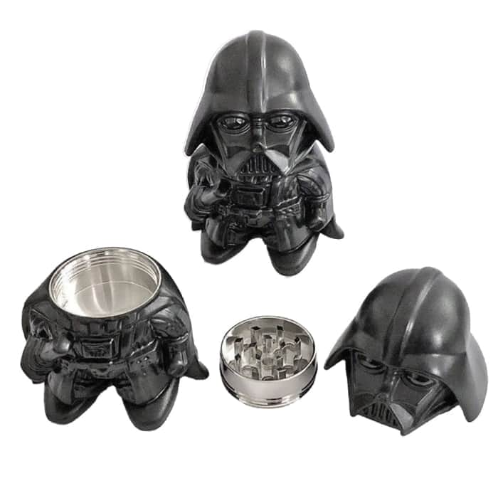 Grinder polinizador con la figura de Darth Vader de Star Wars