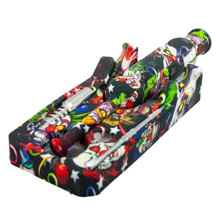 KIT COLECTOR DE NECTAR SILICONA Modelo payasos montado.