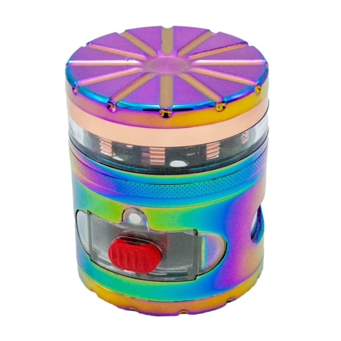 GRINDER GALAXIA CON BANDEJA 4 PARTES 62MM Picador vista del cajón.