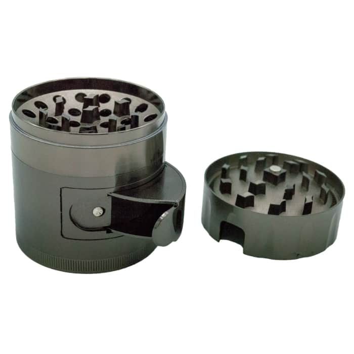 GRINDER CENICERO MyFriend de 4 PARTES y 63MM con tapa abatible.