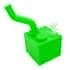 BONG SILICONA CUBO PARA AGUA 90MM