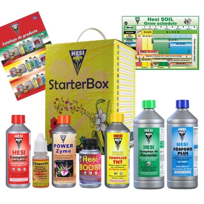 KIT DE CULTIVO TIERRA (Hesi) Starter Box Soil.