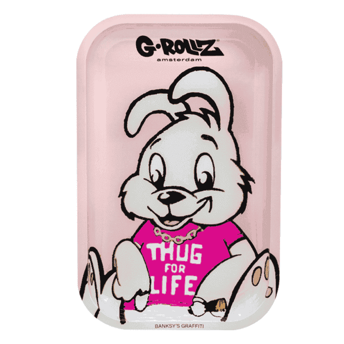 Bandeja de metal con motivo de conejo. Marca G-Rollz