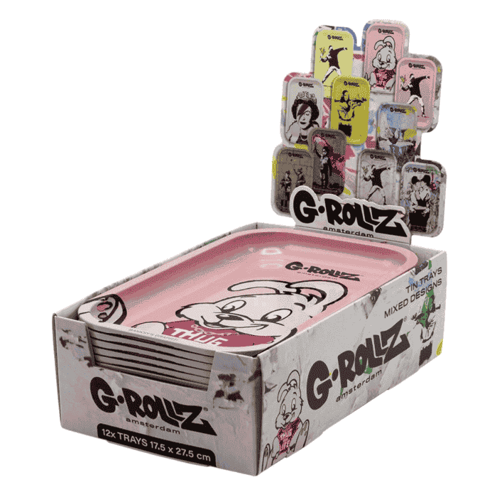 Bandeja de metal con motivo de conejo. Marca G-Rollz