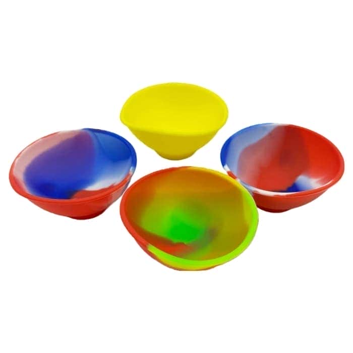 Cuenco silicona de colores. 6,7 cm.