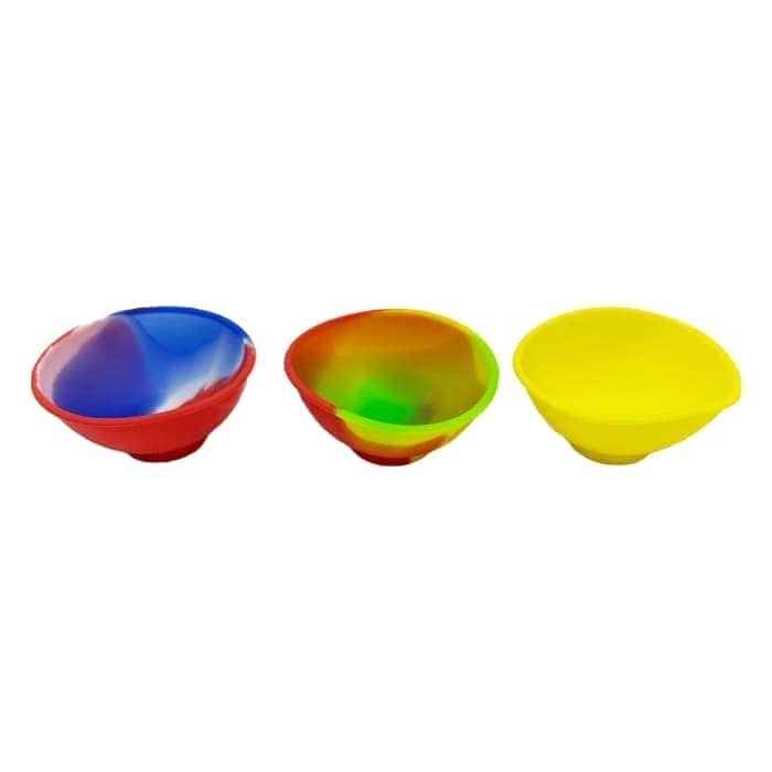 Cuenco silicona de colores. 6,7 cm.