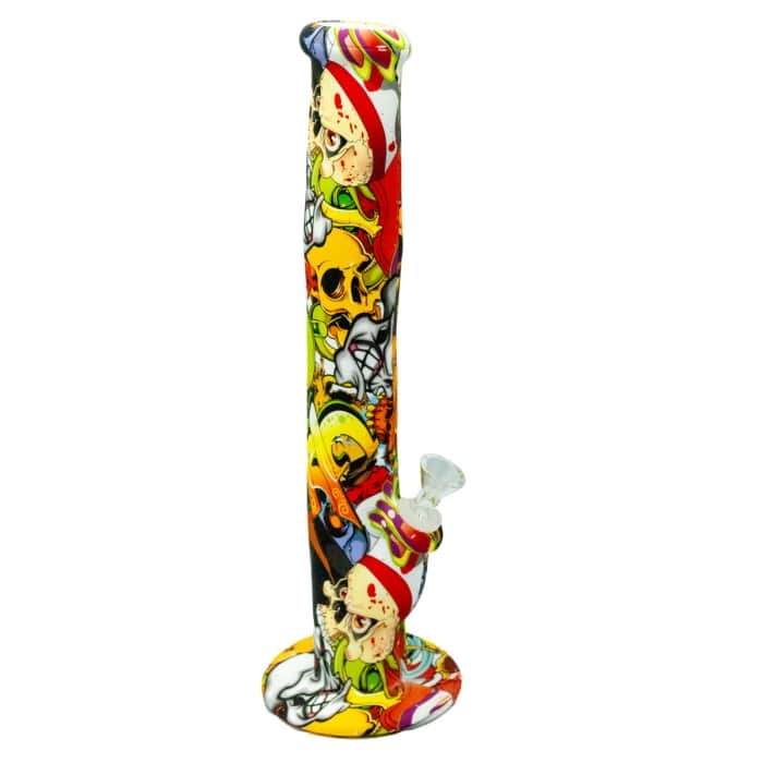 BONG SILICONA PARA AGUA 36CM dibujo.