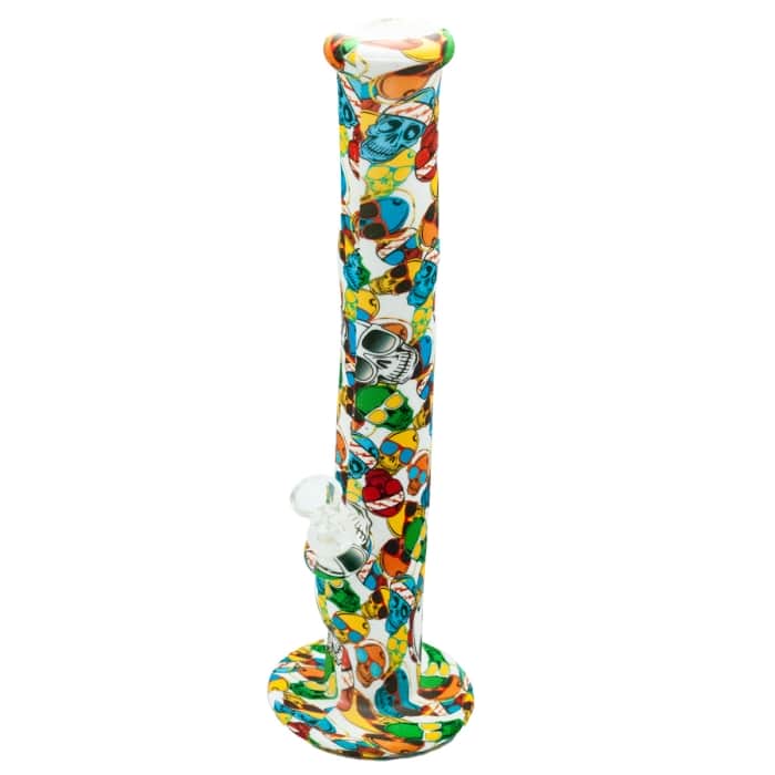 Bong grande silicona apto para hielo y agua, modelo de calaveras