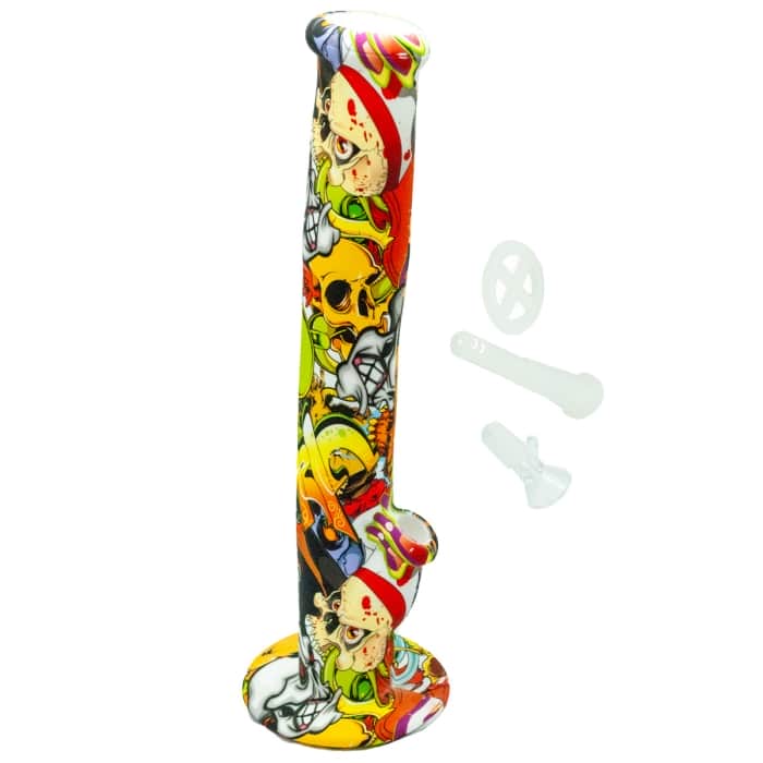 Bong grande silicona apto para hielo y agua desmontado en piezas