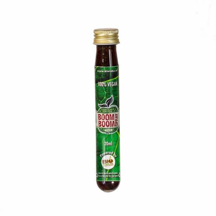 Boom Boom Spray de Bio tabs envase 20ml.