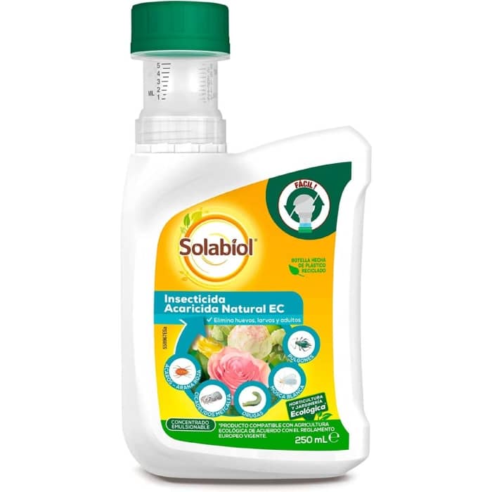 Solabiol Insecticida Acaricida natural EC de amplio espectro a base de piretrinas y aceite de colza