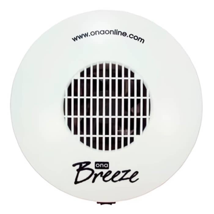 ONA BREEZE FAN - DISPENSADOR DE AMBIENTADORES ONA GEL foto desde arriba.